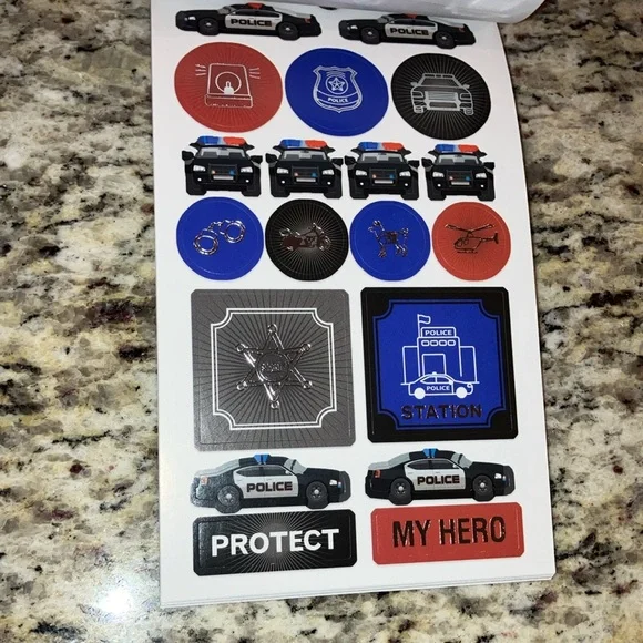 Sticker Book Bundle 1148 Pcs First Responder Classroom Scrapbook EMT Fire Police - Picture 12 of 17